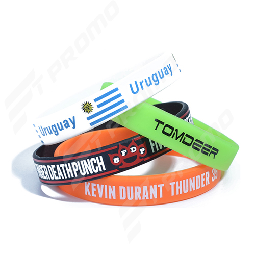 promotional silicone wristband with logo